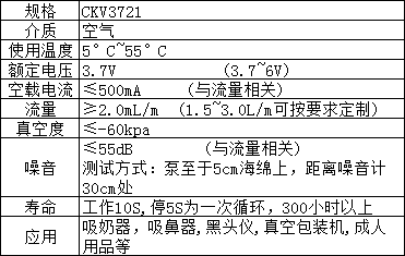 CKV3721 微型负压泵